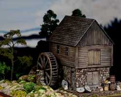 diorama grist mill 0298Old Grist Mill